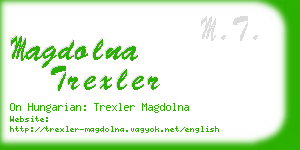 magdolna trexler business card